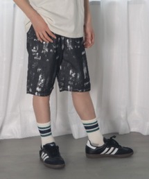 MAKE YOUR DAY | フォイルプリントデニム5分丈パンツ■150.160cm(デニムパンツ)