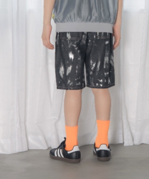 MAKE YOUR DAY(メイクユアデイ)の「フォイルプリントデニム5分丈パンツ■150.160cm(デニムパンツ・キッズ・ブラック/サックスブルー・150/160)」の18枚目の写真