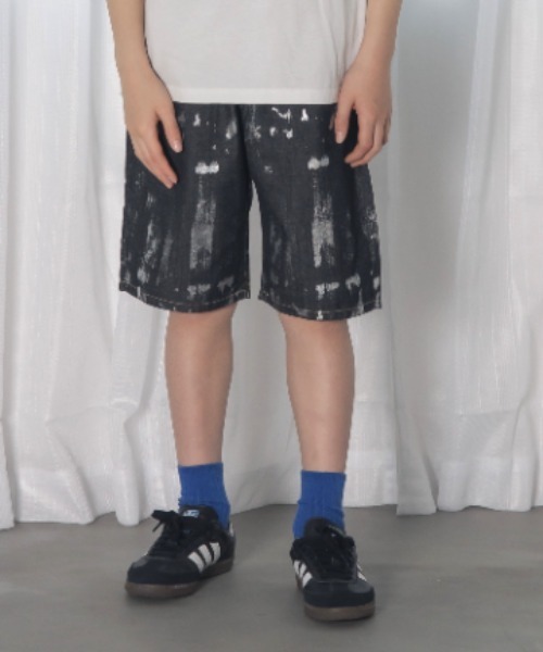 MAKE YOUR DAY(メイクユアデイ)の「フォイルプリントデニム5分丈パンツ■150.160cm(デニムパンツ・キッズ・ブラック/サックスブルー・150/160)」の20枚目の写真