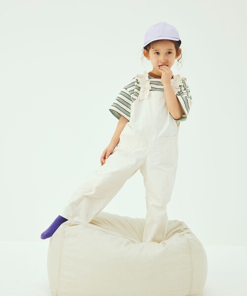 green label relaxing（グリーンレーベルリラクシング）の「【スタメンシリーズ】ボーダーＴシャツ / キッズ  100cm-160cm（Tシャツ/カットソー・キッズ・ケリーグリーン/ライトブルー/ダークグレー・110cm/120cm/160cm/150cm/130cm/100cm/140cm）」の9枚目の写真