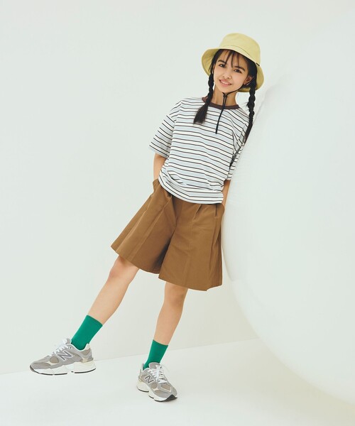 green label relaxing（グリーンレーベルリラクシング）の「【スタメンシリーズ】ボーダーＴシャツ / キッズ  100cm-160cm（Tシャツ/カットソー・キッズ・ケリーグリーン/ライトブルー/ダークグレー・110cm/120cm/160cm/150cm/130cm/100cm/140cm）」の12枚目の写真