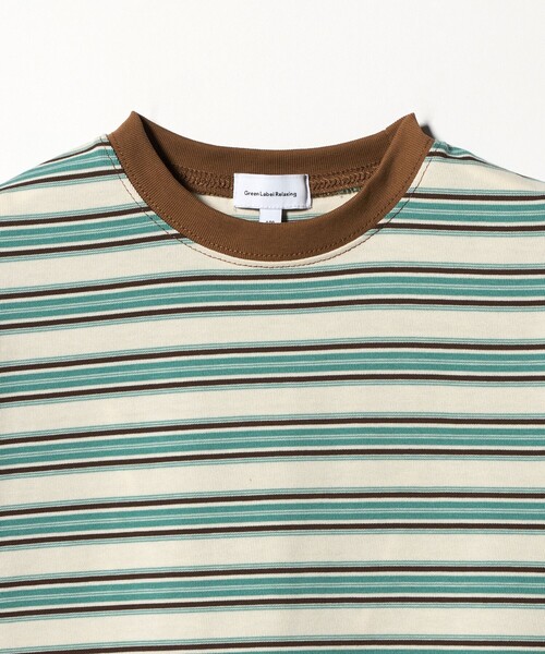 green label relaxing（グリーンレーベルリラクシング）の「【スタメンシリーズ】ボーダーＴシャツ / キッズ  100cm-160cm（Tシャツ/カットソー・キッズ・ケリーグリーン/ライトブルー/ダークグレー・110cm/120cm/160cm/150cm/130cm/100cm/140cm）」の15枚目の写真