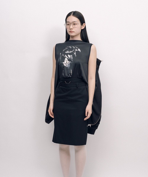 KEISUKEYOSHIDA（ケイスケヨシダ）の「Parka (sleeveless lining)（パーカー・レディース・ブラック/グレー・FREE）」の5枚目の写真