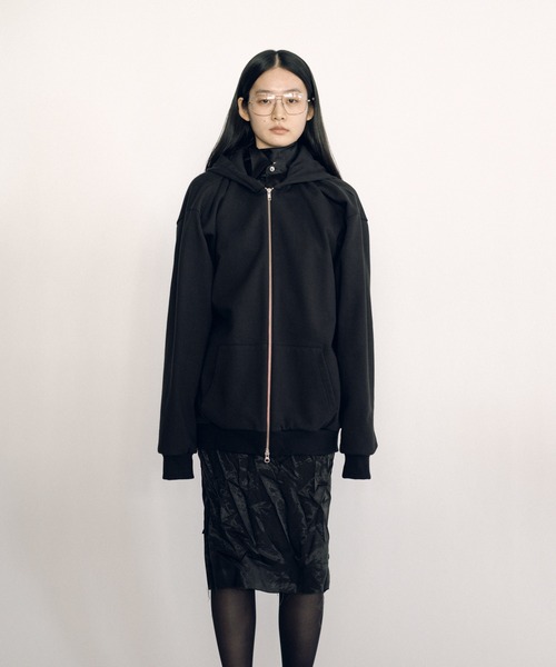 KEISUKEYOSHIDA（ケイスケヨシダ）の「Parka (sleeveless lining)（パーカー・レディース・ブラック/グレー・FREE）」の7枚目の写真