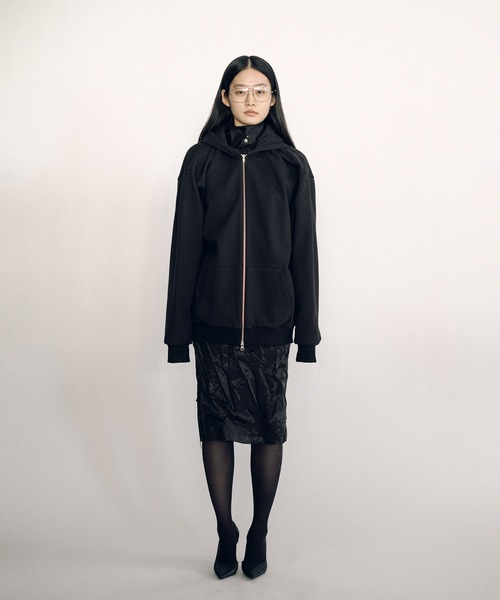 KEISUKEYOSHIDA（ケイスケヨシダ）の「Parka (sleeveless lining)（パーカー・レディース・ブラック/グレー・FREE）」の11枚目の写真