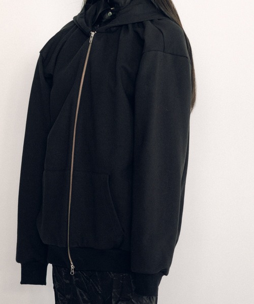 KEISUKEYOSHIDA（ケイスケヨシダ）の「Parka (sleeveless lining)（パーカー・レディース・ブラック/グレー・FREE）」の12枚目の写真