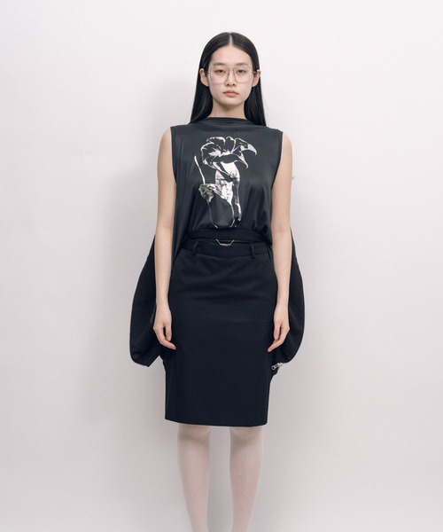 KEISUKEYOSHIDA（ケイスケヨシダ）の「Parka (sleeveless lining)（パーカー・レディース・ブラック/グレー・FREE）」の3枚目の写真