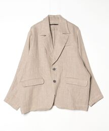 my beautiful landlet（マイビューティフルランドレット）の「【my beautiful landlet】 SEMI WET LINEN OVERSIZE JACKET（テーラードジャケット）」