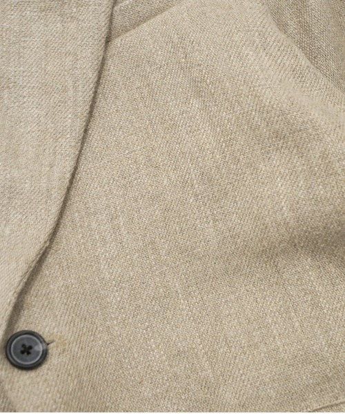 my beautiful landlet(マイビューティフルランドレット)の「【my beautiful landlet】 SEMI WET LINEN OVERSIZE JACKET(テーラードジャケット・メンズ・ベージュ/マルチ/ブラック・1/0)」の21枚目の写真