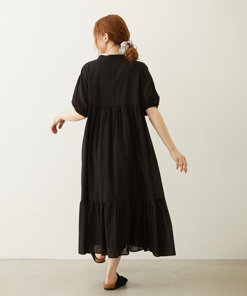 MILKFED.(ミルクフェド)の「TIERED LONG DRESS(ワンピース・レディース・レッド/ライトグリーン/ブラック・ONE SIZE)」の6枚目の写真