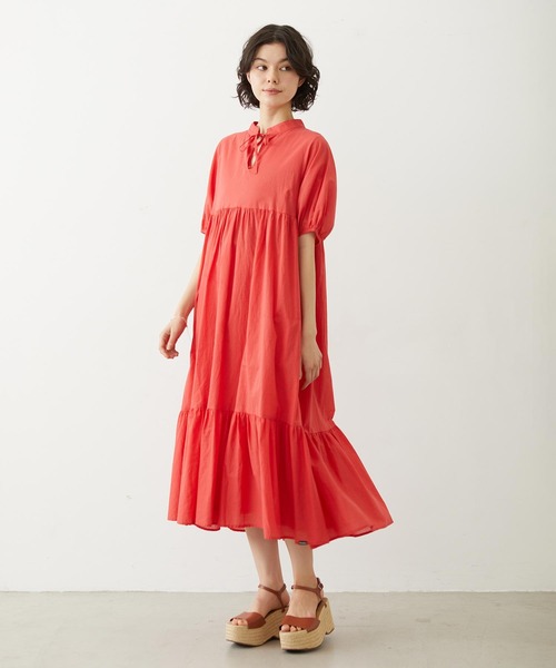 MILKFED.(ミルクフェド)の「TIERED LONG DRESS(ワンピース・レディース・レッド/ライトグリーン/ブラック・ONE SIZE)」の16枚目の写真