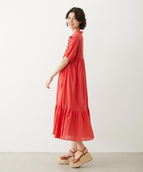 MILKFED.(ミルクフェド)の「TIERED LONG DRESS(ワンピース・レディース・レッド/ライトグリーン/ブラック・ONE SIZE)」の18枚目の写真