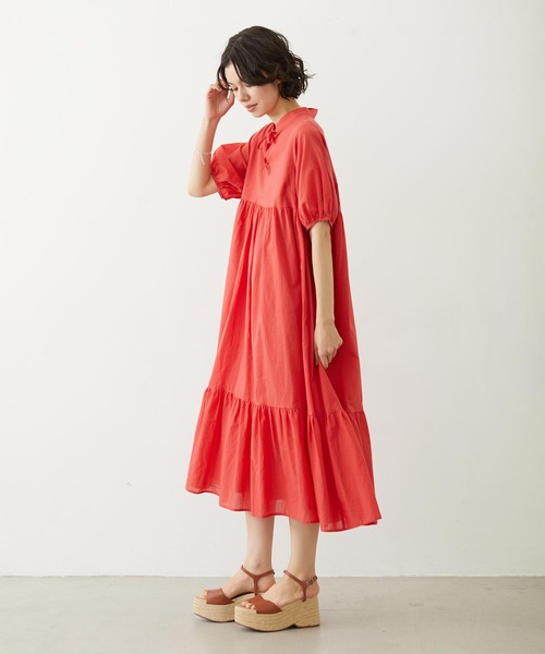 MILKFED.(ミルクフェド)の「TIERED LONG DRESS(ワンピース・レディース・レッド/ライトグリーン/ブラック・ONE SIZE)」の19枚目の写真