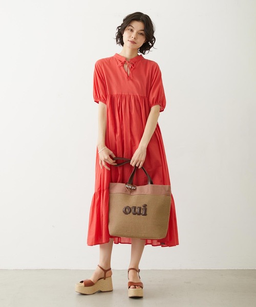 MILKFED.(ミルクフェド)の「TIERED LONG DRESS(ワンピース・レディース・レッド/ライトグリーン/ブラック・ONE SIZE)」の20枚目の写真