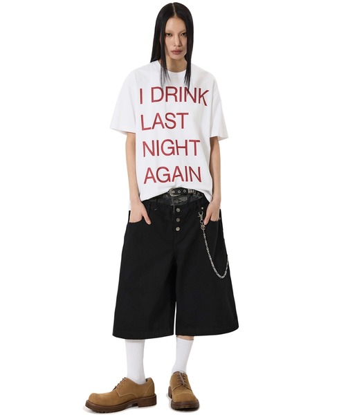 OY(オーワイ)の「『OY/オーワイ』LAYERED WAIST WIDE SHORTS/レイヤードウエストワイドショートパンツ(その他パンツ・メンズ・ブラック・L/M/S)」の2枚目の写真