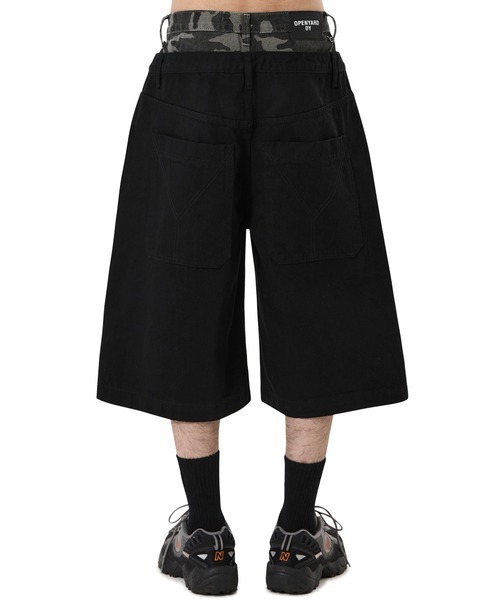 OY(オーワイ)の「『OY/オーワイ』LAYERED WAIST WIDE SHORTS/レイヤードウエストワイドショートパンツ(その他パンツ・メンズ・ブラック・L/M/S)」の8枚目の写真