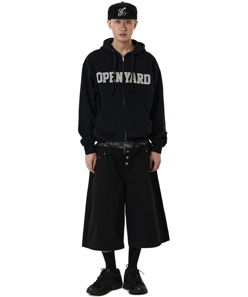 OY(オーワイ)の「『OY/オーワイ』LAYERED WAIST WIDE SHORTS/レイヤードウエストワイドショートパンツ(その他パンツ・メンズ・ブラック・L/M/S)」の3枚目の写真