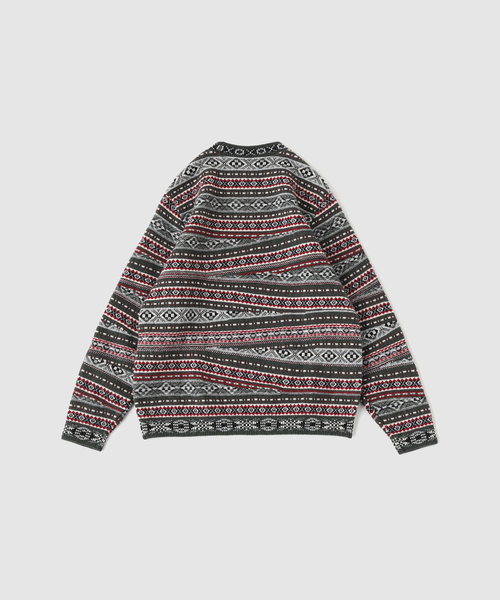 Coohem（コーヘン）の「COOHEM / コーヘン クレイジーフェアアイル ニットプルオーバー（ニット/セーター・メンズ・ライトグリーン/アイボリー・LARGE/MEDIUM）」の3枚目の写真