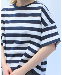 amini（アミニ）の「ボーダーカットソー（Tシャツ/カットソー）」