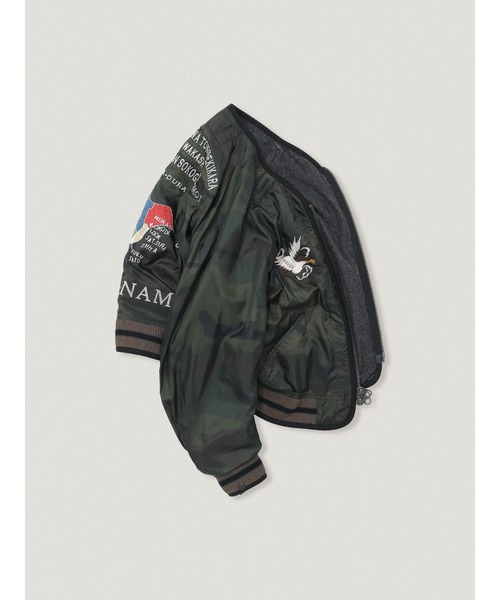 elephant TRIBAL fabrics(エレファントトライバルファブリックス)の「elephant TRIBAL fabrics Reversible Chiba Jan【Herringbone】(その他アウター・メンズ・カモフラージュ・2/1)」の7枚目の写真