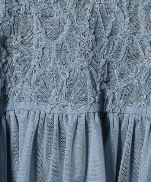 UNITED ARROWS（ユナイテッドアローズ）の「チュール サテン コンビ ワンピース（ワンピース・レディース・ブラック/ネイビー・36/38）」の8枚目の写真