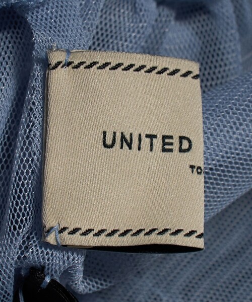 UNITED ARROWS（ユナイテッドアローズ）の「チュール サテン コンビ ワンピース（ワンピース・レディース・ブラック/ネイビー・36/38）」の9枚目の写真