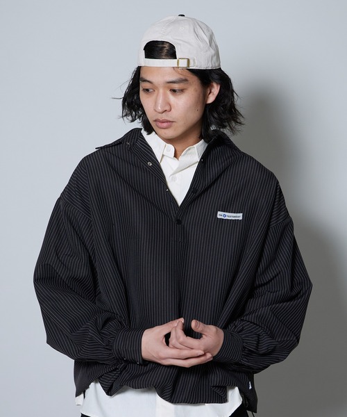 OK YESTERDAY(オッケーイエスタデイ)の「OK YESTERDAY / オーケー イエスタデイ プルオーバーシャツ / PULLOVER SHIRT 2026年 夏 夏服(シャツ/ブラウス・メンズ・ブラック/ブラック系/ネイビー/ブルー・M/L)」の2枚目の写真