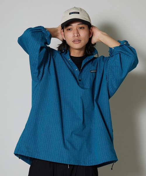 OK YESTERDAY(オッケーイエスタデイ)の「OK YESTERDAY / オーケー イエスタデイ プルオーバーシャツ / PULLOVER SHIRT 2026年 夏 夏服(シャツ/ブラウス・メンズ・ブラック/ブラック系/ネイビー/ブルー・M/L)」の4枚目の写真