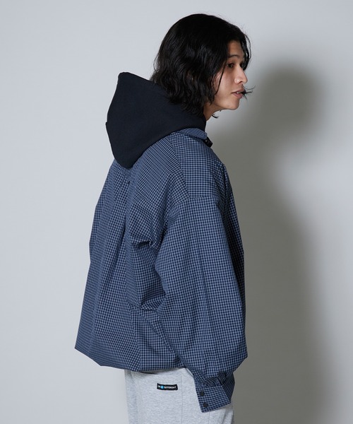 OK YESTERDAY(オッケーイエスタデイ)の「OK YESTERDAY / オーケー イエスタデイ プルオーバーシャツ / PULLOVER SHIRT 2026年 夏 夏服(シャツ/ブラウス・メンズ・ブラック/ブラック系/ネイビー/ブルー・M/L)」の11枚目の写真