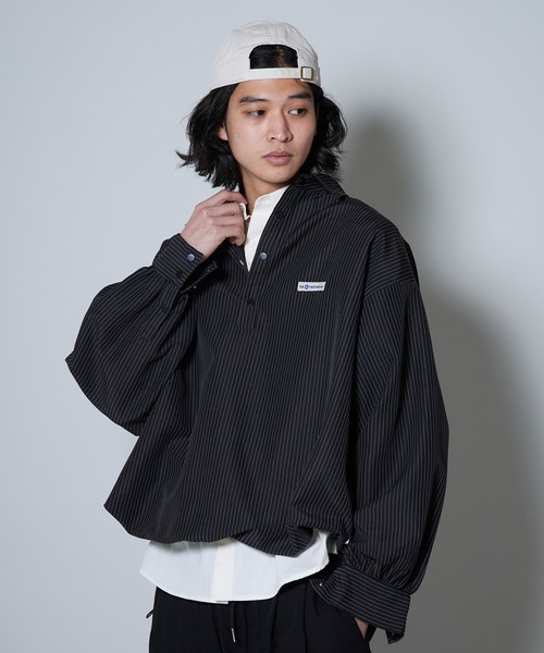 OK YESTERDAY(オッケーイエスタデイ)の「OK YESTERDAY / オーケー イエスタデイ プルオーバーシャツ / PULLOVER SHIRT 2026年 夏 夏服(シャツ/ブラウス・メンズ・ブラック/ブラック系/ネイビー/ブルー・M/L)」の5枚目の写真