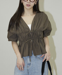 PUBLUX | PUBLUX/パブリュクス 2WAY シャーリング ブラウス 限定展開(シャツ/ブラウス)