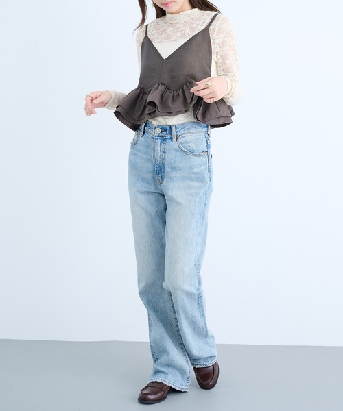 MAISON BREEZE reveur（メゾンブリーズレヴール）の「【MAISON BREEZE reveur】フリルヘムキャミソールビスチェ trc（キャミソール・レディース・チャコールグレー/アイボリー/ブラック・FREE）」の22枚目の写真