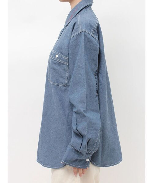 Ungrid（アングリッド）の「PAYDAY別注 ステンシルデザインシャツ（シャツ/ブラウス・レディース・ブルー・FREE）」の14枚目の写真