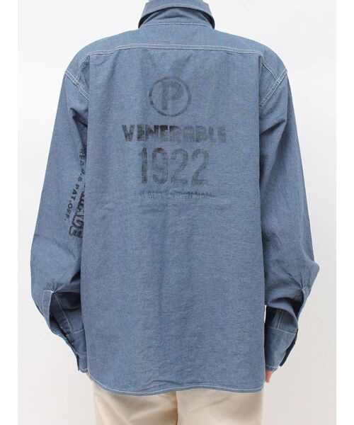 Ungrid（アングリッド）の「PAYDAY別注 ステンシルデザインシャツ（シャツ/ブラウス・レディース・ブルー・FREE）」の15枚目の写真