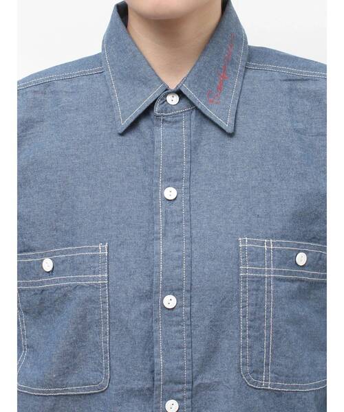 Ungrid（アングリッド）の「PAYDAY別注 ステンシルデザインシャツ（シャツ/ブラウス・レディース・ブルー・FREE）」の16枚目の写真