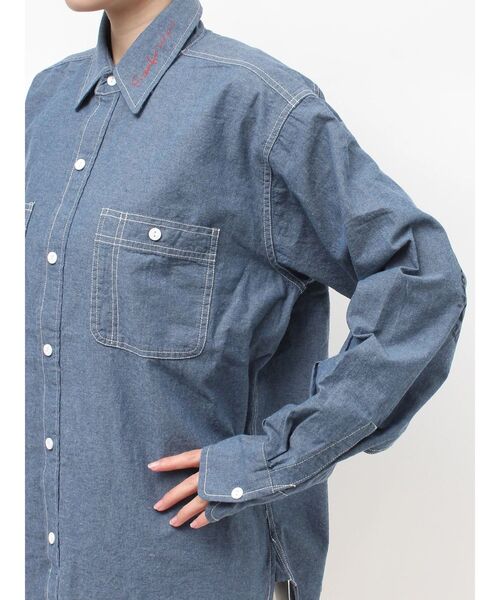 Ungrid（アングリッド）の「PAYDAY別注 ステンシルデザインシャツ（シャツ/ブラウス・レディース・ブルー・FREE）」の17枚目の写真