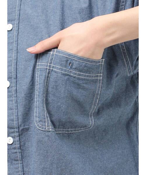 Ungrid（アングリッド）の「PAYDAY別注 ステンシルデザインシャツ（シャツ/ブラウス・レディース・ブルー・FREE）」の18枚目の写真