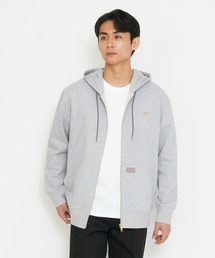 Dickies/ディッキーズ ワッペンジップアップパーカー/フード付きパーカー/ZIPパーカー