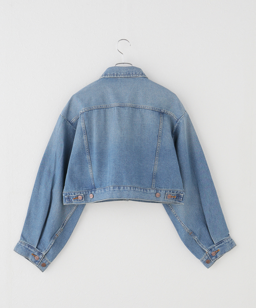 Wrangler（ラングラー）の「【WEB＋一部店舗限定】Wrangler / ラングラー OVERSIZE BOYS JACKET MidUSEDWashed（デニムジャケット・レディース・ブルー・MEDIUM）」の18枚目の写真