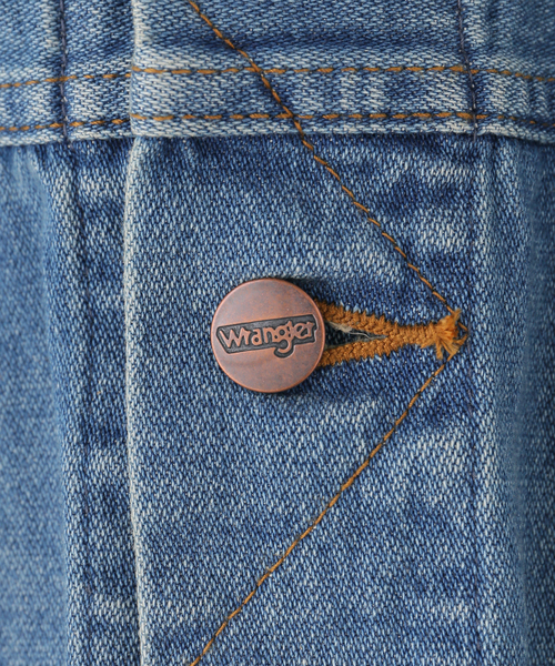 Wrangler（ラングラー）の「【WEB＋一部店舗限定】Wrangler / ラングラー OVERSIZE BOYS JACKET MidUSEDWashed（デニムジャケット・レディース・ブルー・MEDIUM）」の15枚目の写真