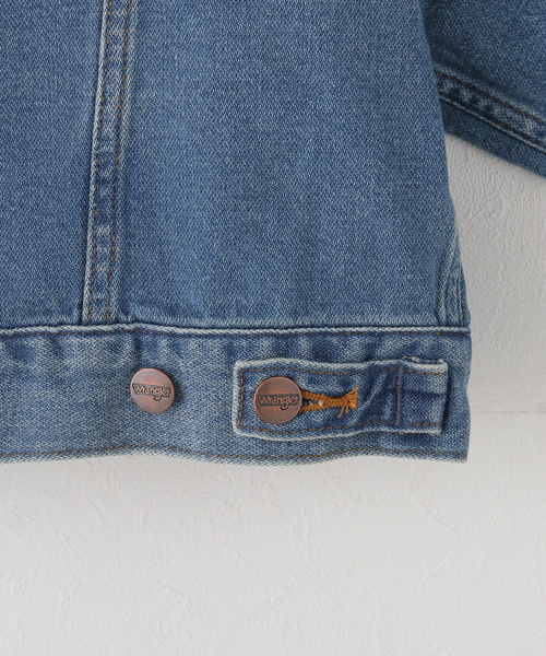Wrangler（ラングラー）の「【WEB＋一部店舗限定】Wrangler / ラングラー OVERSIZE BOYS JACKET MidUSEDWashed（デニムジャケット・レディース・ブルー・MEDIUM）」の14枚目の写真
