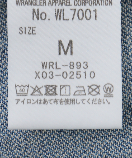 Wrangler（ラングラー）の「【WEB＋一部店舗限定】Wrangler / ラングラー OVERSIZE BOYS JACKET MidUSEDWashed（デニムジャケット・レディース・ブルー・MEDIUM）」の9枚目の写真