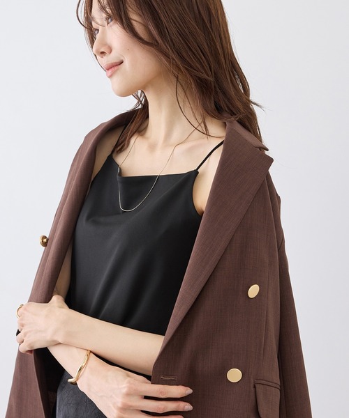 ROPE' PICNIC（ロペピクニック）の「キャミソール/接触冷感・抗菌防臭（キャミソール・レディース・ホワイト/ダークブラウン/ブラック・FREE）」の11枚目の写真