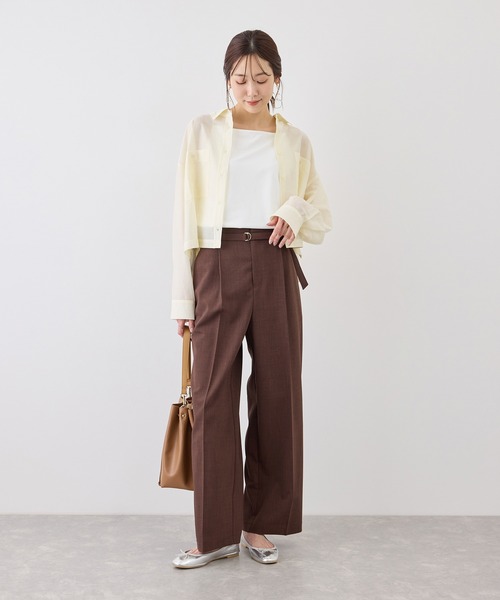 ROPE' PICNIC（ロペピクニック）の「キャミソール/接触冷感・抗菌防臭（キャミソール・レディース・ホワイト/ダークブラウン/ブラック・FREE）」の12枚目の写真