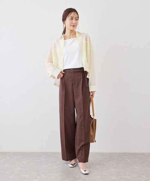 ROPE' PICNIC（ロペピクニック）の「キャミソール/接触冷感・抗菌防臭（キャミソール・レディース・ホワイト/ダークブラウン/ブラック・FREE）」の13枚目の写真