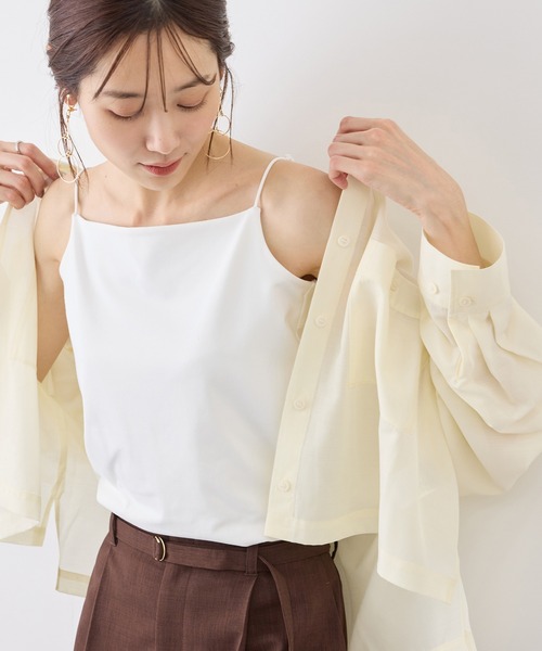 ROPE' PICNIC（ロペピクニック）の「キャミソール/接触冷感・抗菌防臭（キャミソール・レディース・ホワイト/ダークブラウン/ブラック・FREE）」の16枚目の写真