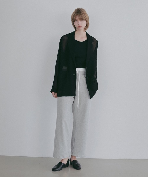 MANOF(マノフ)の「MESH JACKET(テーラードジャケット・レディース・ホワイト/ブラック・S/M)」の16枚目の写真