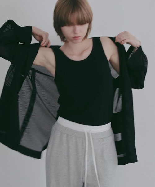 MANOF(マノフ)の「MESH JACKET(テーラードジャケット・レディース・ホワイト/ブラック・S/M)」の13枚目の写真
