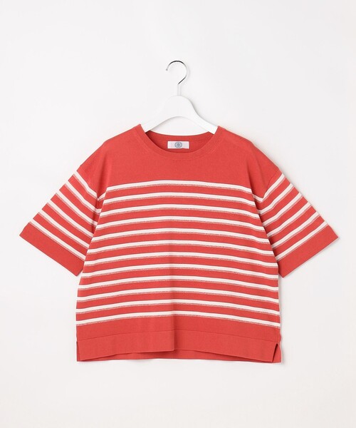 J.PRESS(ジェイプレス)の「【一枚で着映え】COTTON ACETATE DRY ニット Tシャツ(ニット/セーター・レディース・ベージュ系1/オレンジ系1/ダークブラウン系1・MEDIUM/LARGE)」の16枚目の写真