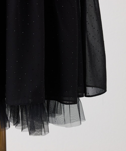 one after another NICE CLAUP(ワンアフターアナザーナイスクラップ)の「【Black Ribbon Collection】バックリボンティアードワンピース(ワンピース・レディース・ブラック/ブラック系その他/ドット・FREE)」の12枚目の写真